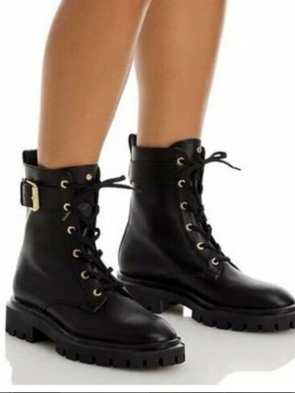 Stuart Weitzman Ultra Lug Sole Buckle Boots